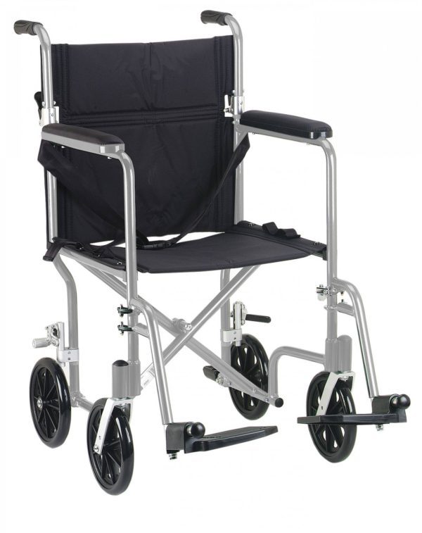 Deluxe FlyWeight Aluminum Transport Chair