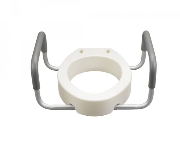 Premium oval 19.25" depth Seat Riser with Removable Arms