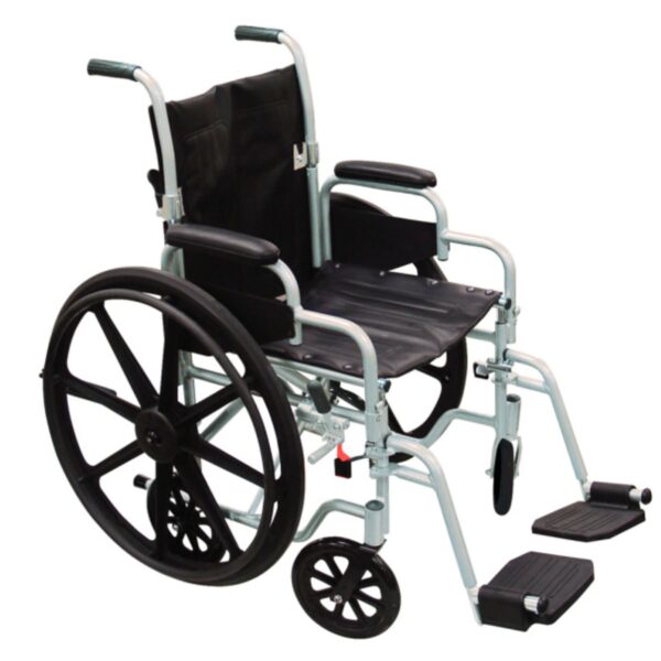 Poly-Fly High Strength, Lightweight Wheelchair/Flyweight Transport Chair Combo - Drive DeVibiss Healthcare